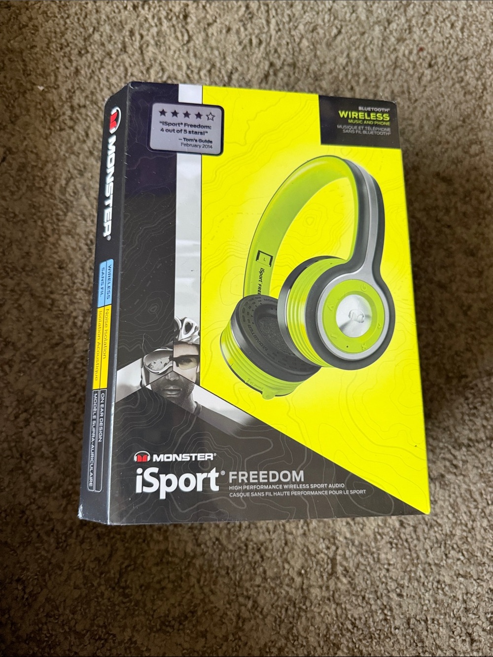 Monster iSport Freedom Wireless Headphones - Neon Yellow